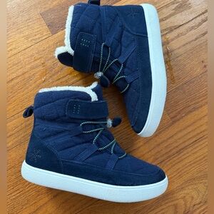 Boys UOVO Navy Blue Snow Boots